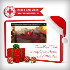 Felicitare Crăciun 2014 pentru Crucea Roșie Mureș