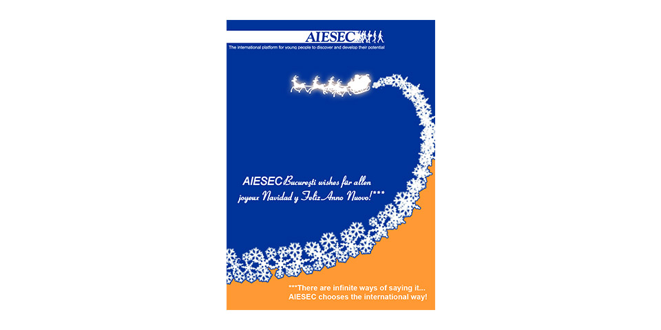 AIESEC Bucharest Campus Christmas Poster